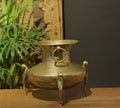 Brass Vintage Carved Planter