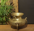 Brass Vintage Carved Planter