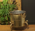 Brass Vintage Carved Planter