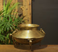 Brass Vintage Carved Planter