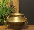 Brass Vintage Carved Planter