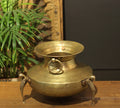 Brass Vintage Carved Planter