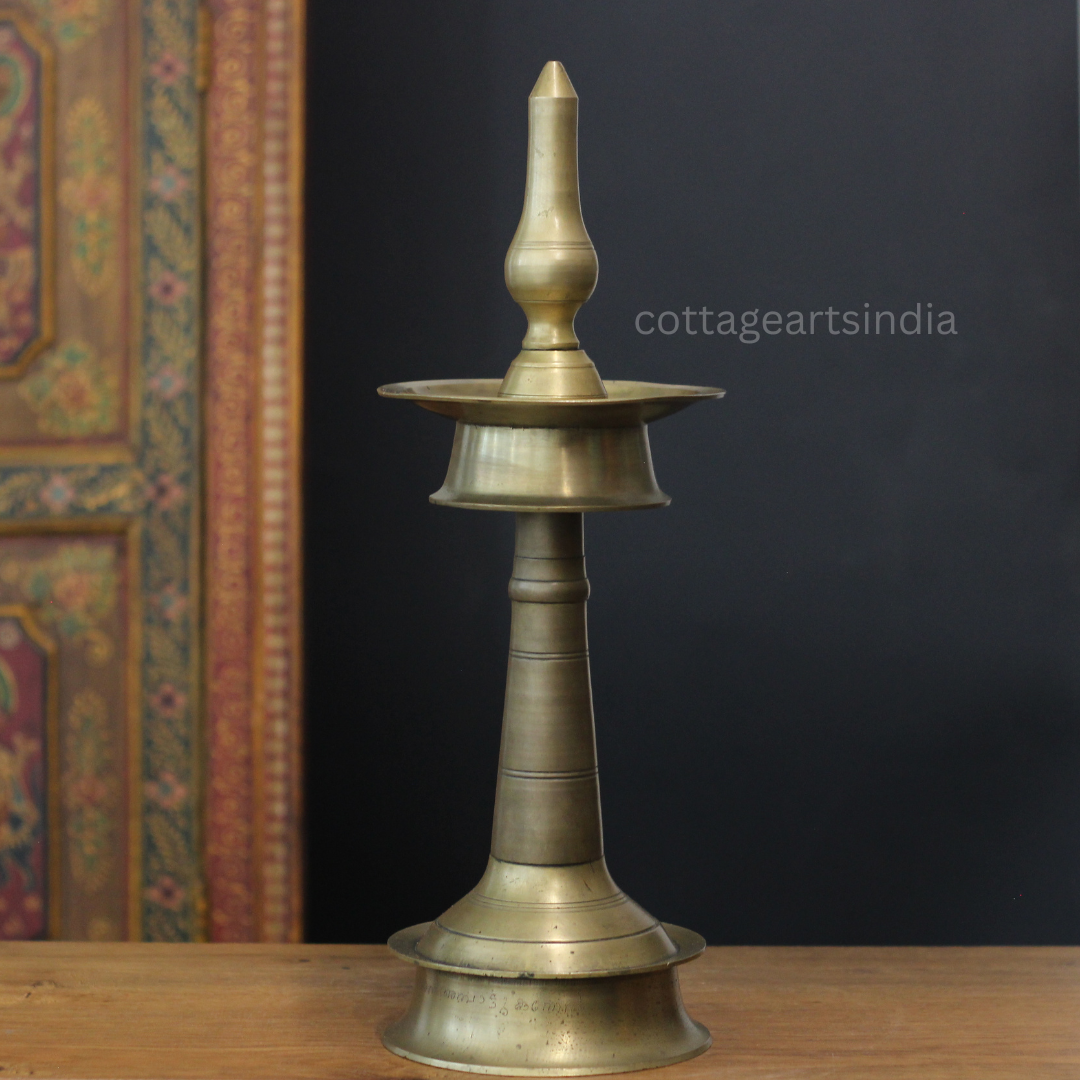 Vintage Brass Vilakku Oil Lamp