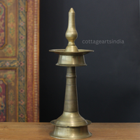 Vintage Brass Vilakku Oil Lamp
