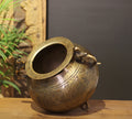 Brass Vintage Carved Planter