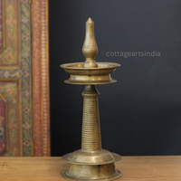 Vintage Brass Vilakku Oil Lamp