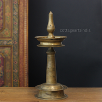 Vintage Brass Vilakku Oil Lamp