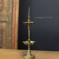 Vintage Brass Vilakku Oil Lamp
