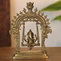 Brass Ganesha Swing 11"