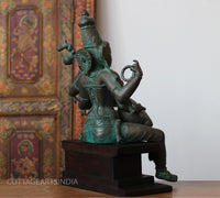 Brass Saraswati Bronze Finish