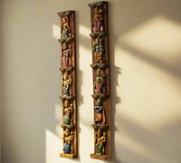 Wooden Wall Panel Dasavthar 36"-Set of 2