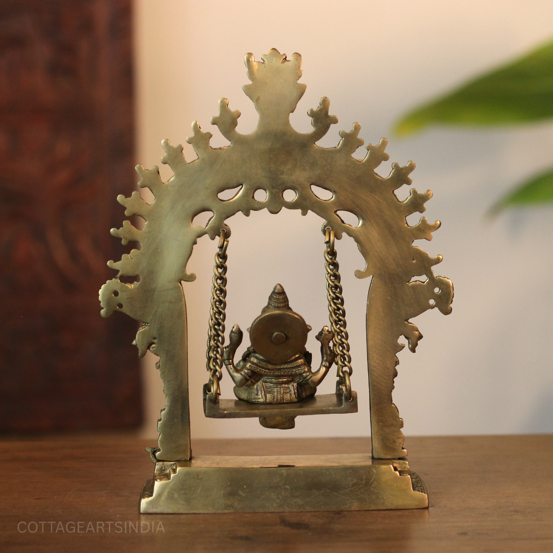 Brass Ganesha Swing 11"