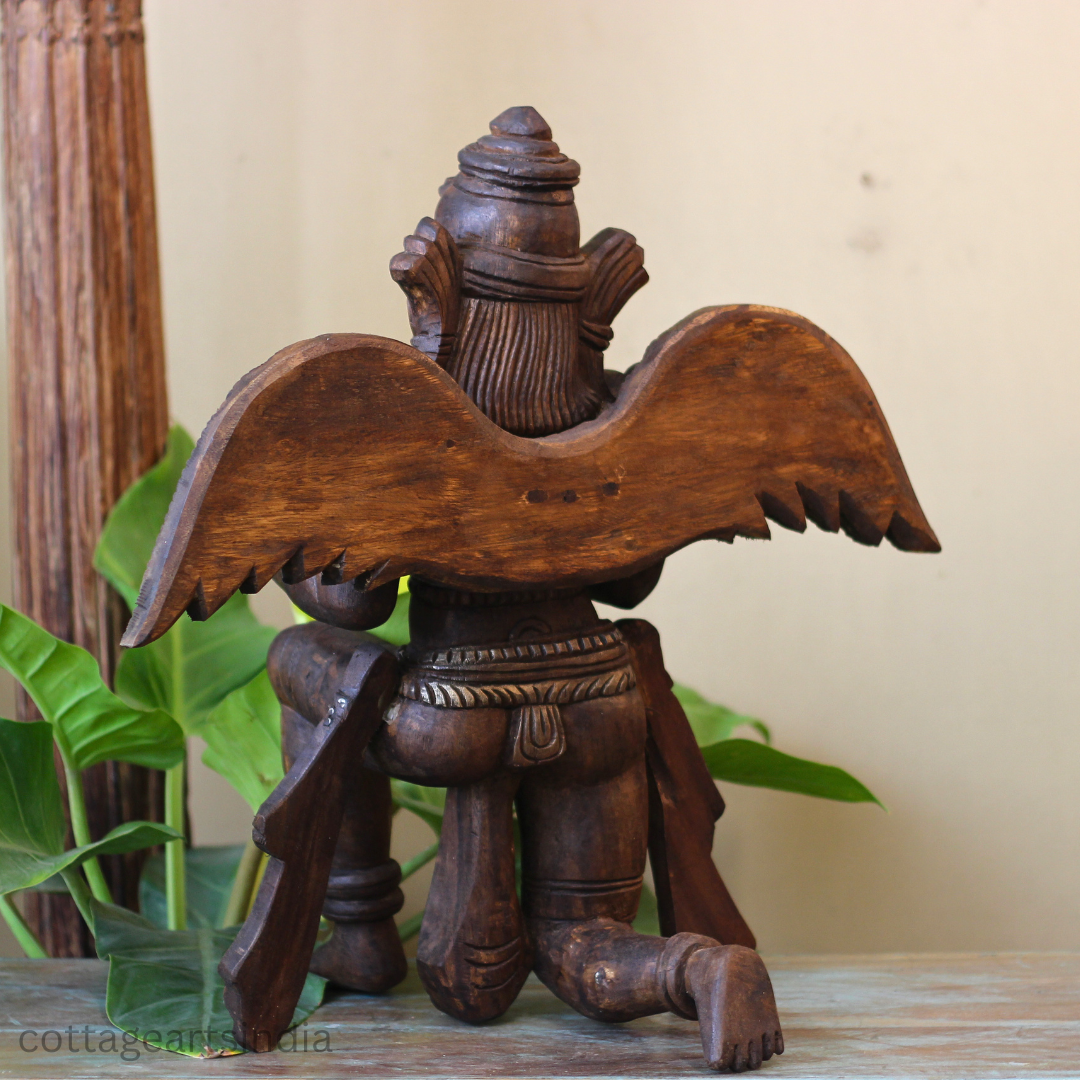 Vintage-Style Wooden Garuda Sculpture