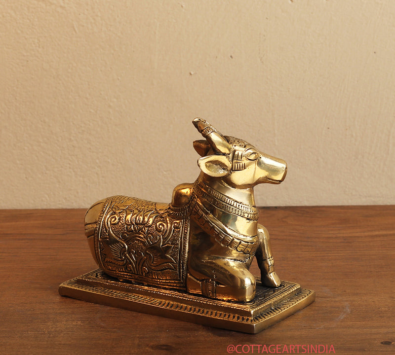 Brass Nandi With Base