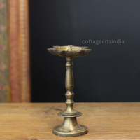 Vintage Brass Vilakku Oil Lamp