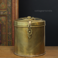 Vintage Brass Storage Box
