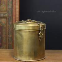 Vintage Brass Storage Box