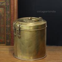 Vintage Brass Storage Box