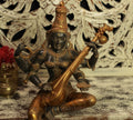 Brass Saraswati Vintage Black