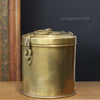 Vintage Brass Storage Box