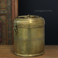 Vintage Brass Storage Box