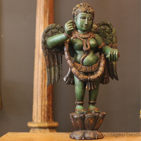 Wooden Angel Sculpture – Antique Finish