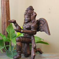 Vintage-Style Wooden Garuda Sculpture