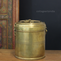 Vintage Brass Storage Box