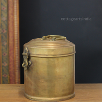 Vintage Brass Storage Box