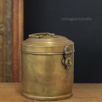 Vintage Brass Storage Box