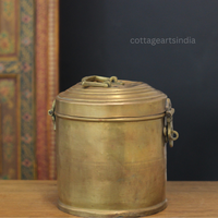 Vintage Brass Storage Box