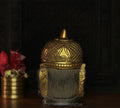Brass Hanuman Face in Rustic Black