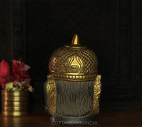 Brass Hanuman Face in Rustic Black