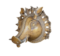 Brass Vintage Finish Varaha Mask