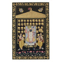 Shrinathji Rajbhog Darshan Pichwai Painting – Handcrafted Gold Foil Artwork