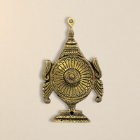 Brass Hanuman Shankha Chakra Namam Garuda Wall Décor Set of 5