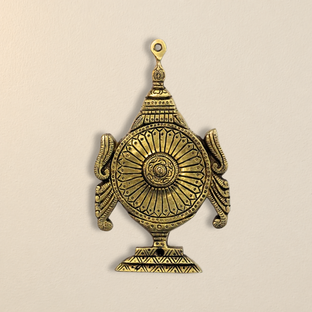 Brass Shankha Chakra Namam Wall Décor Set of 3