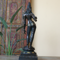 Standing Parvati Brass Sculpture 24"| Chola Style Spiritual Art
