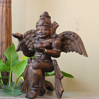 Vintage-Style Wooden Garuda Sculpture
