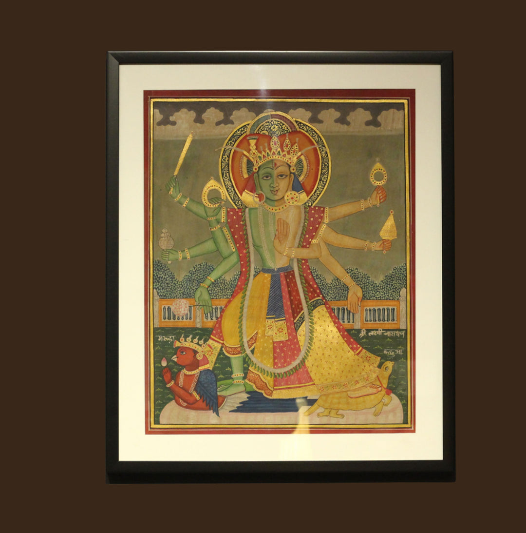 Dashavatara of Lord Vishnu (set of 13) – Pahari Miniature Painting