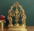 Brass Lord Vishnu , Laxmi and Bhudevi 10"