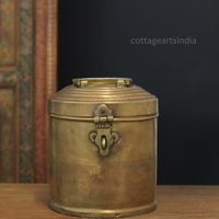 Vintage Brass Storage Box