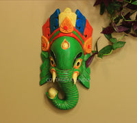 Wooden Ganesha Wall Mask