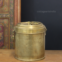 Vintage Brass Rice Storage Box