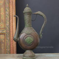 Handcrafted Tibetan Buddhist Ritual Ewer – Copper & Brass