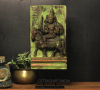 Vintage Wood /Stone Shiva Idol