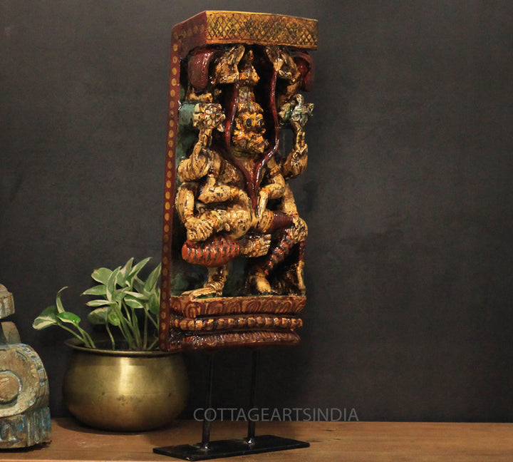 Vintage Wood/ Stone Narsimha