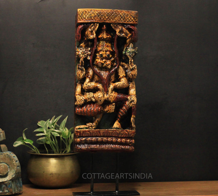 Vintage Wood/ Stone Narsimha