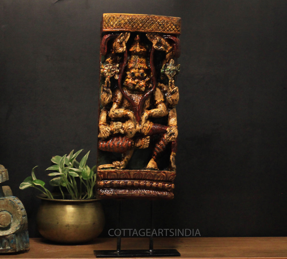 Vintage Wood/ Stone Narsimha