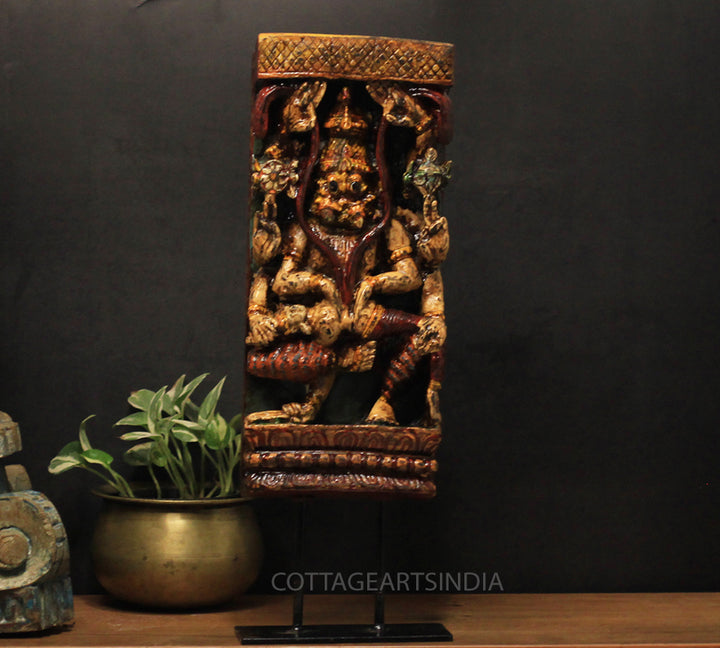 Vintage Wood/ Stone Narsimha